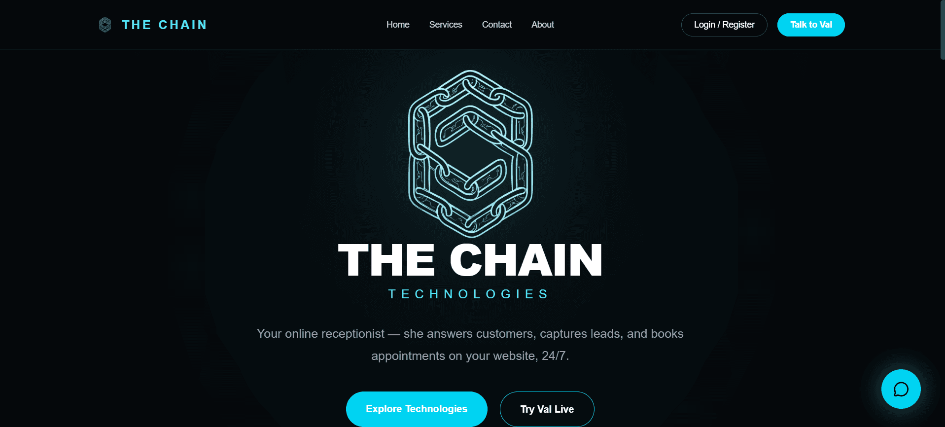 The Chain Technologies website